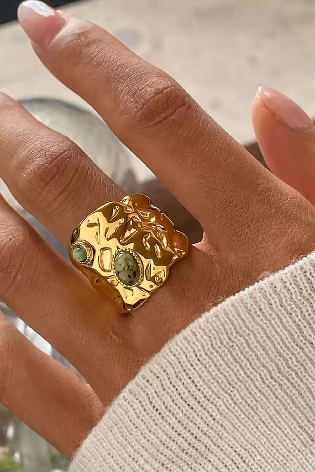 ZEYA - Gemma Chunky Detail Ring