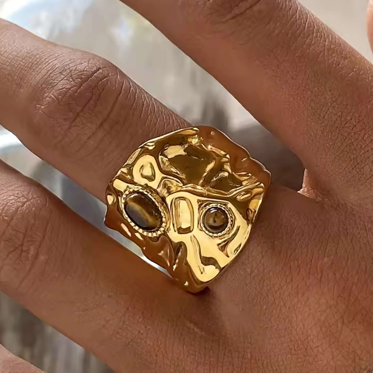 ZEYA - Gemma Chunky Detail Ring