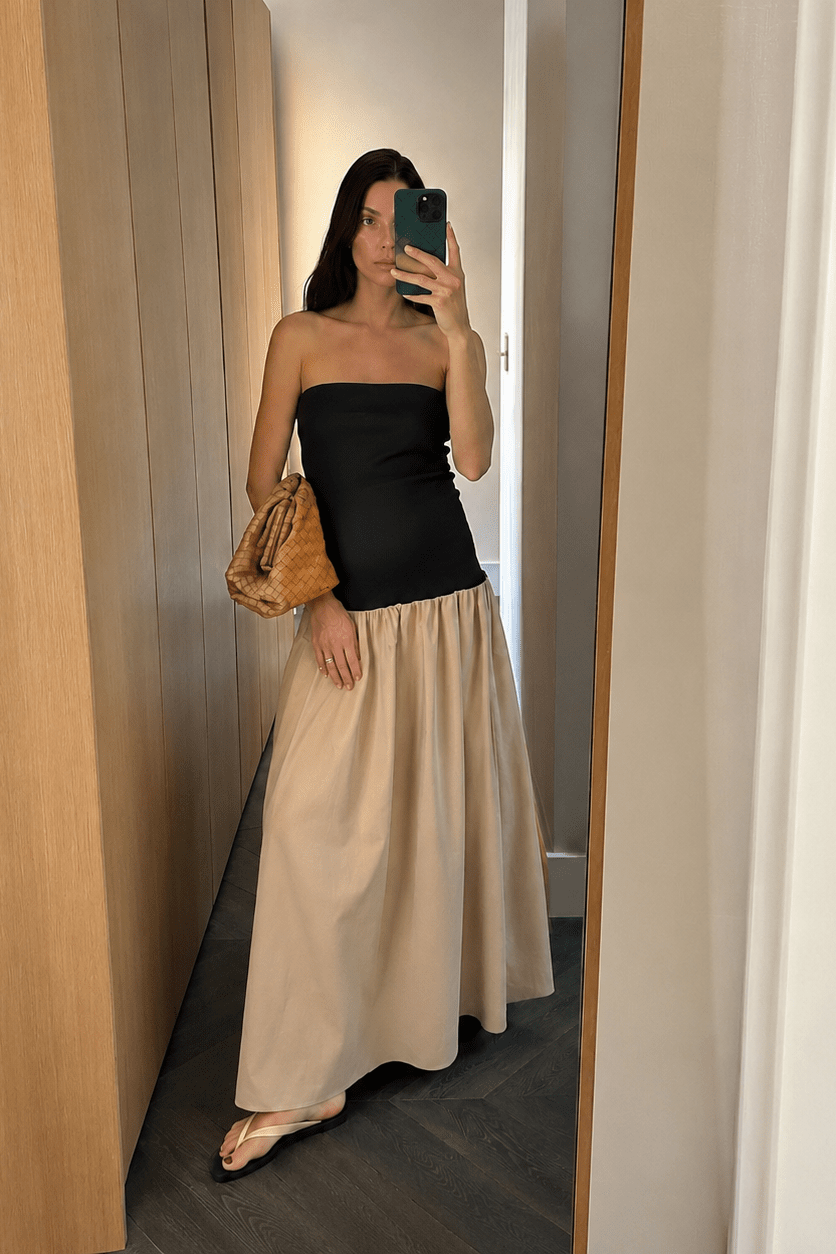 ZEYA - Jane Contrast Maxi Dress