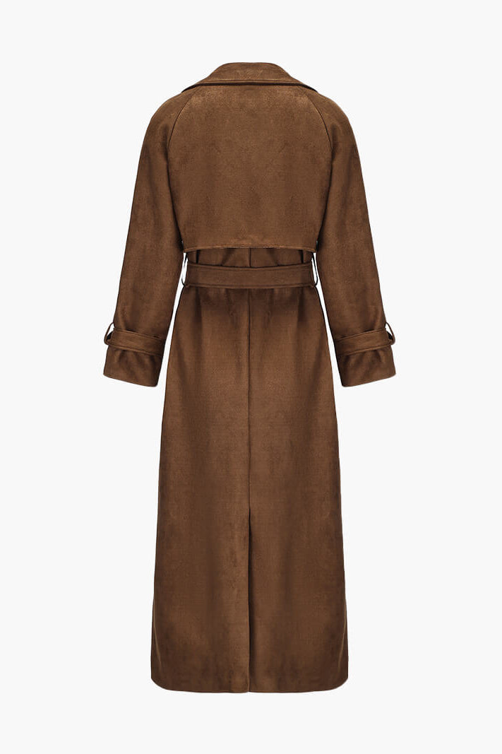 ZEYA - Jenna Faux Suede Trenchcoat