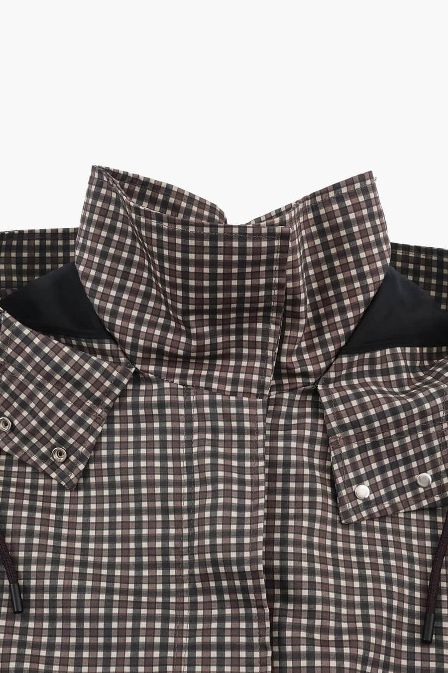 ZEYA - Jenny Plaid Hooded Windbreaker Jacket
