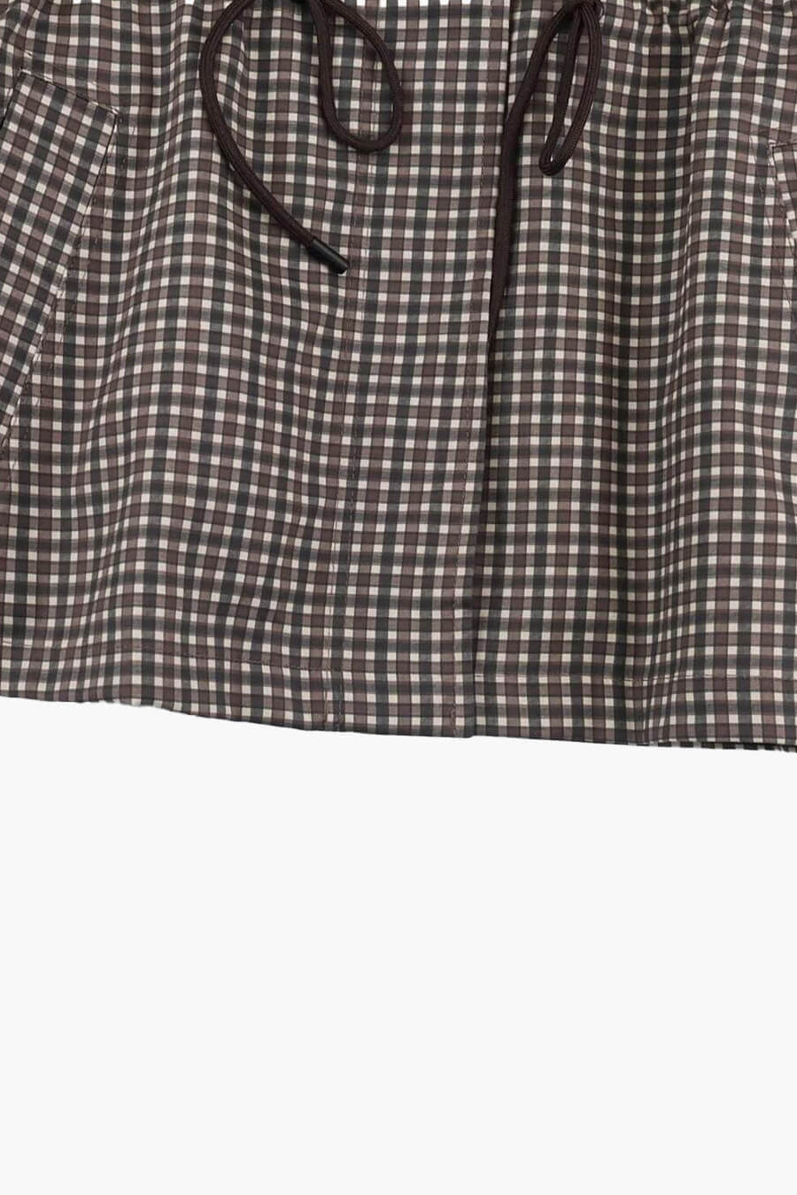 ZEYA - Jenny Plaid Hooded Windbreaker Jacket
