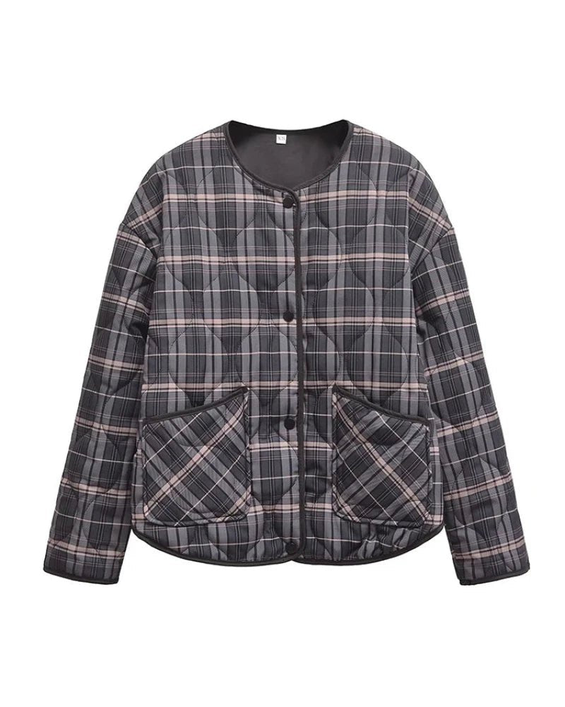 ZEYA - Jessica Plaid Padded Jacket