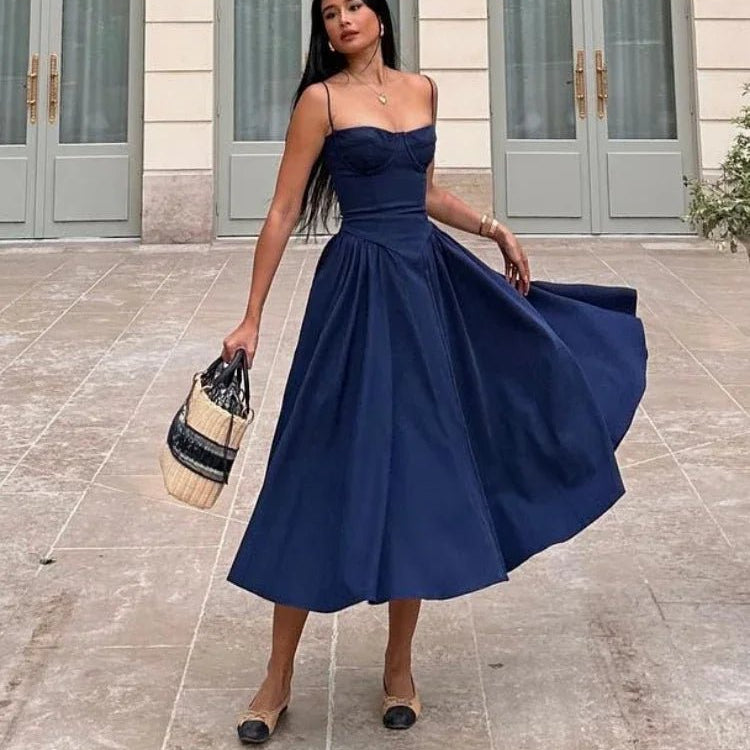ZEYA - Jessica Sleeveless Strap Midi Dress