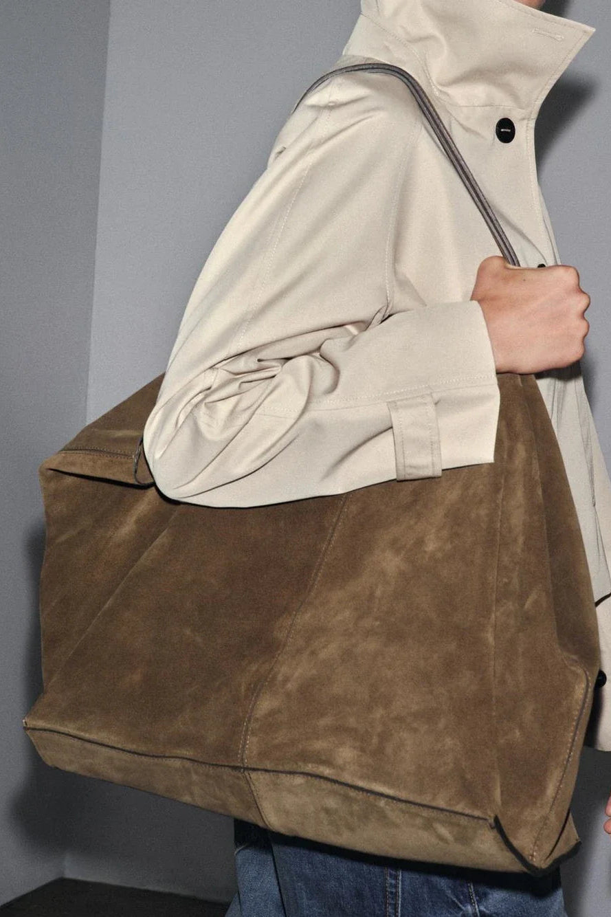 ZEYA - Keira Large Suede Tote Bag