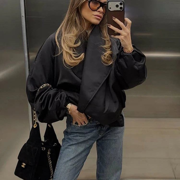 ZEYA - Kelly Oversized Bomber Jacket