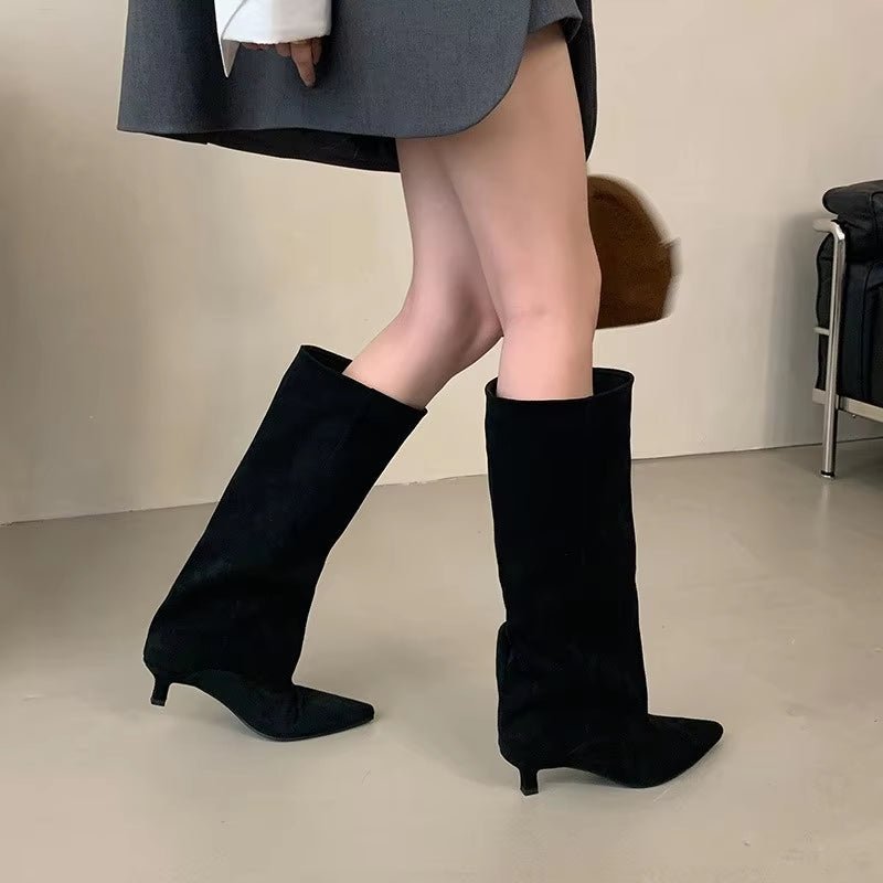 ZEYA - Kendall Knee High Suede Boots