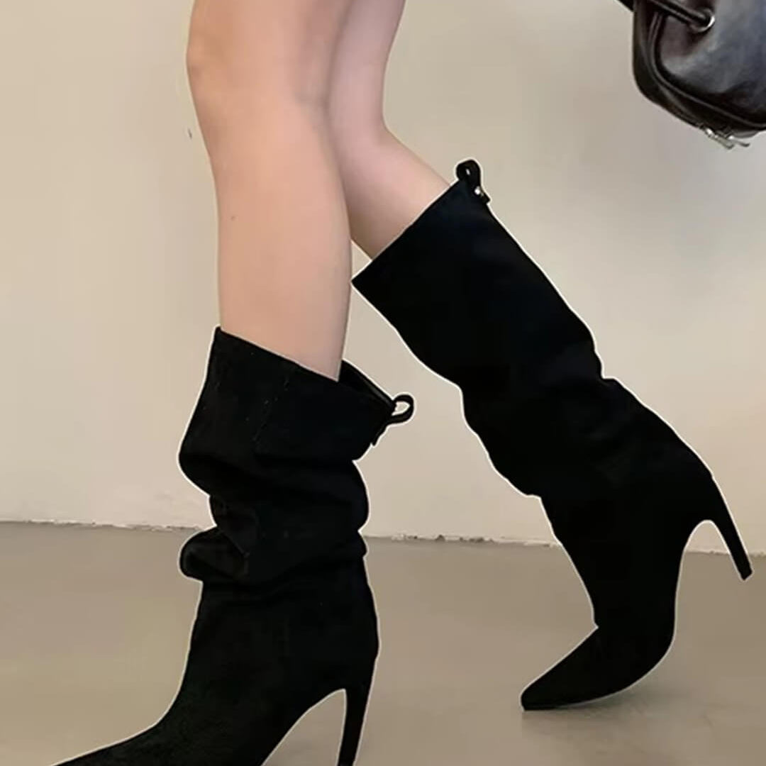 ZEYA - Kendra Suede Knee High Boots