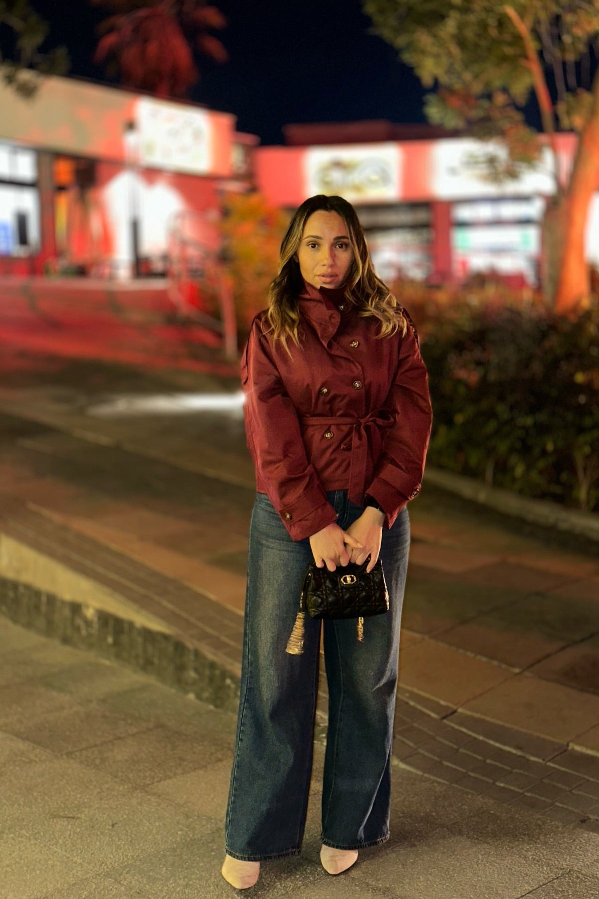ZEYA - Kiarra Stand Collar Crop Trenchcoat