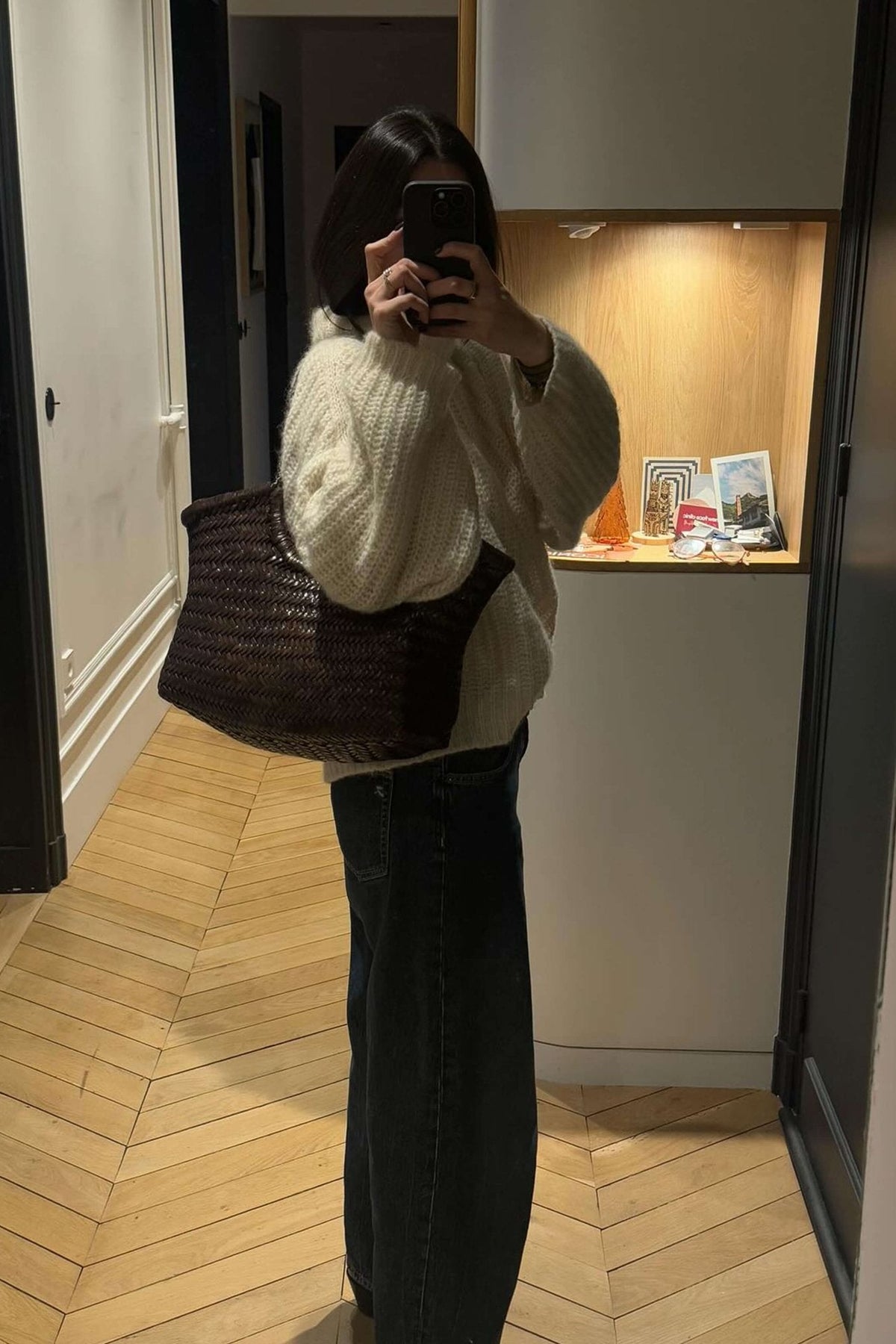 ZEYA - Leona Woven Faux Leather Bag