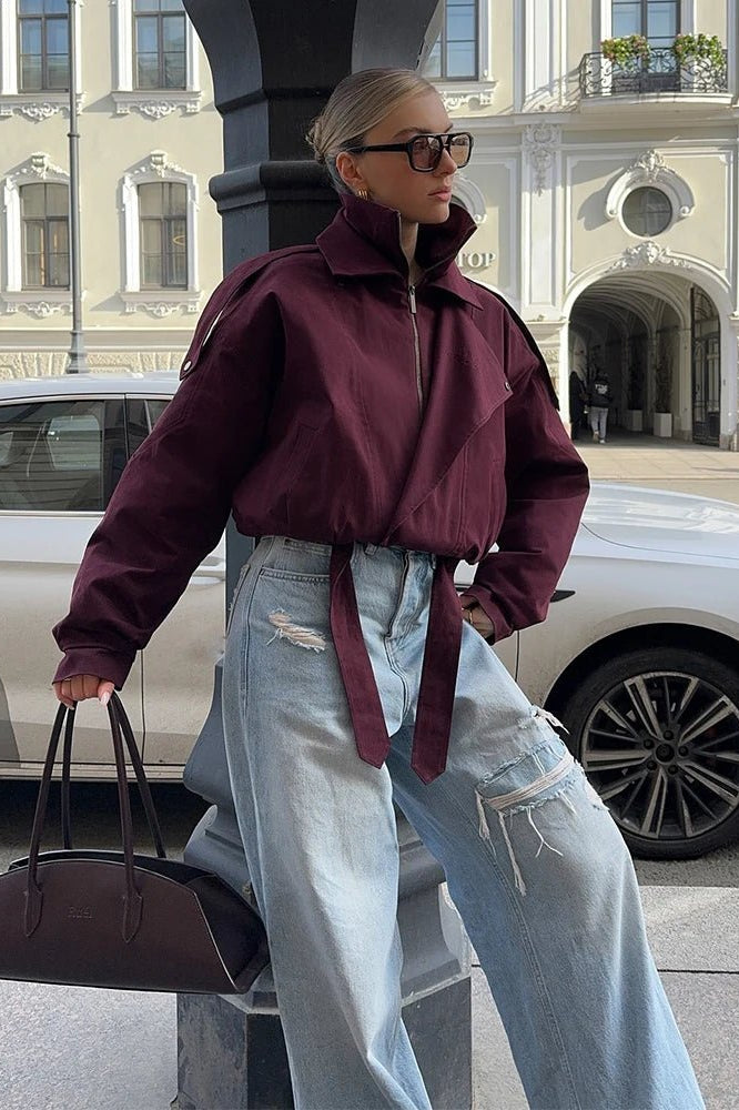 ZEYA - Liana Loose Fit Bomber Jacket