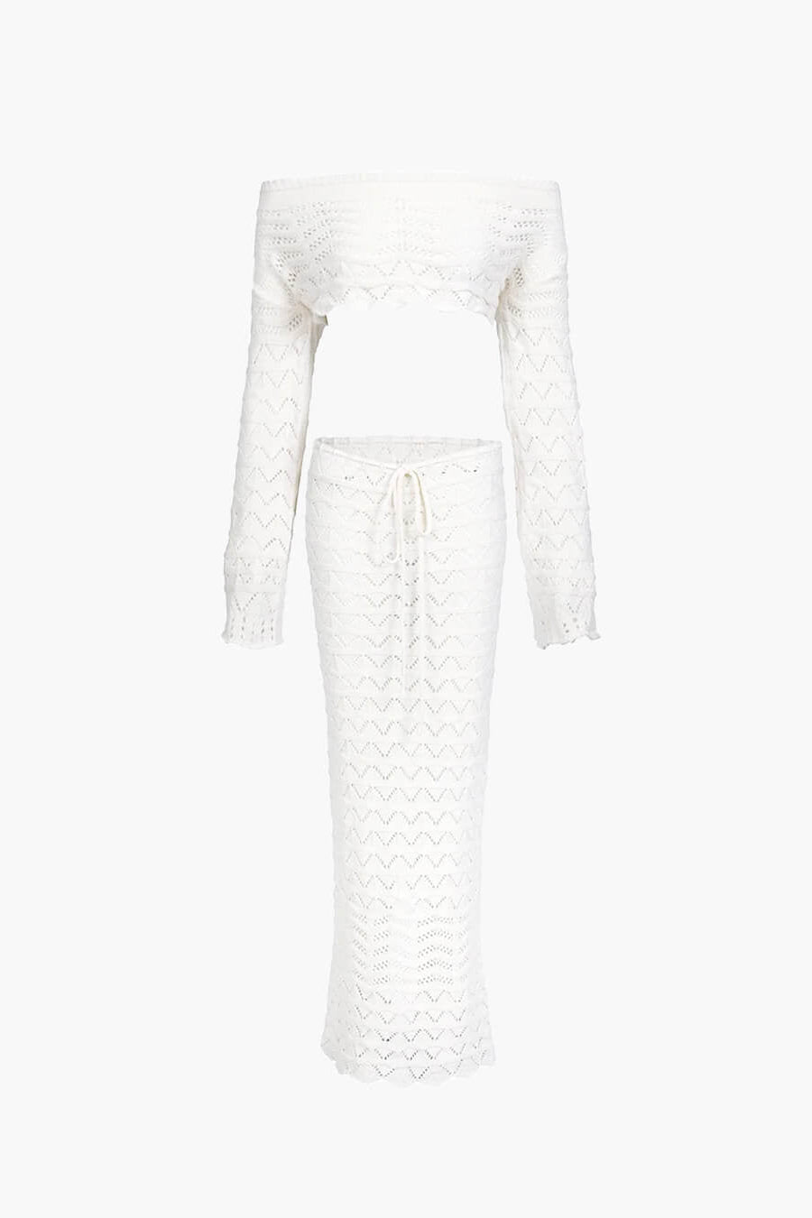 ZEYA - Lily Off-Shoulder Knit Set