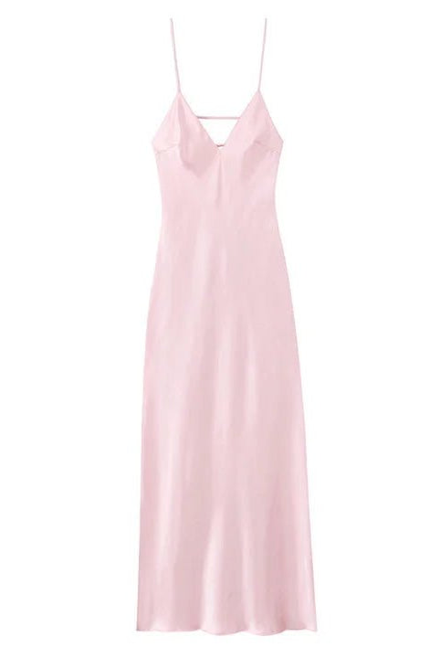 ZEYA - Liora Satin Backless Maxi Dress