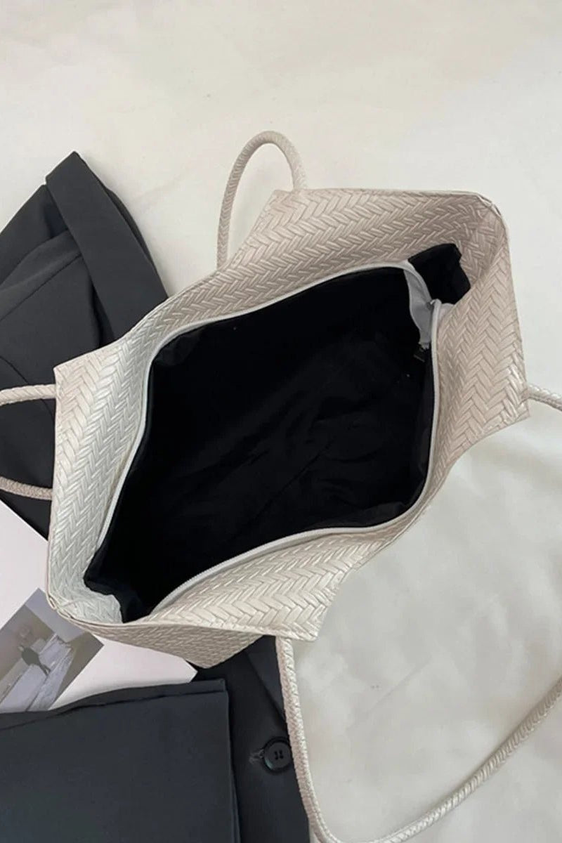 ZEYA - Lisa Textured Weave Handbag
