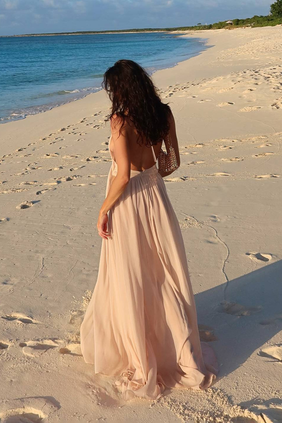 ZEYA - Liza Deep Neck Maxi Dress