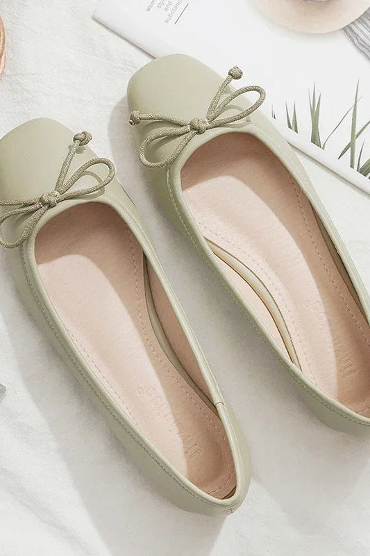 ZEYA - Lola Square Toe Ballet Flats