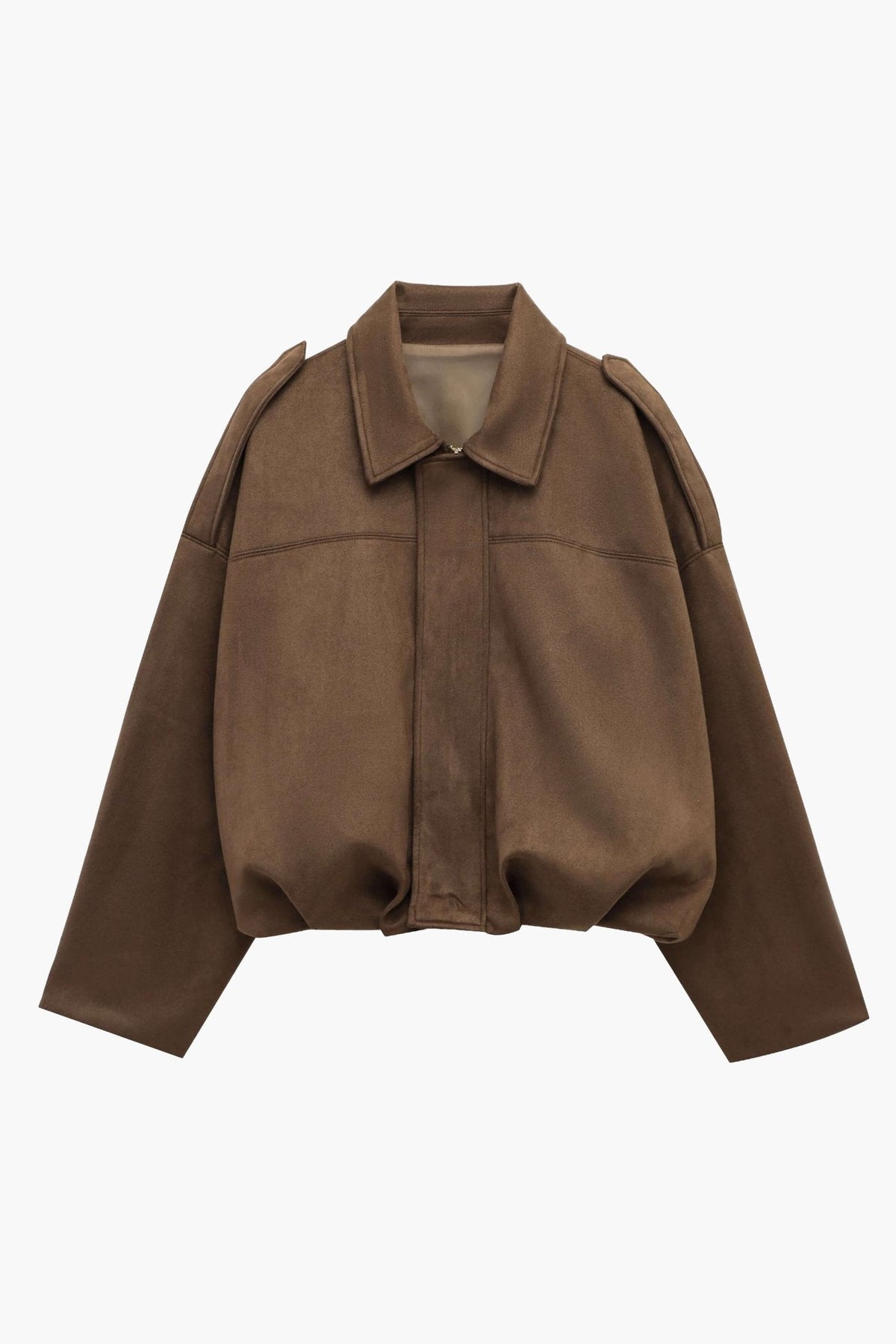 ZEYA - Lori Suede Bomber Jacket