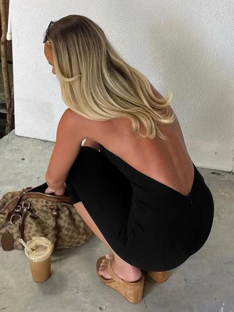 ZEYA - Lucia Backless Halter Jumpsuit