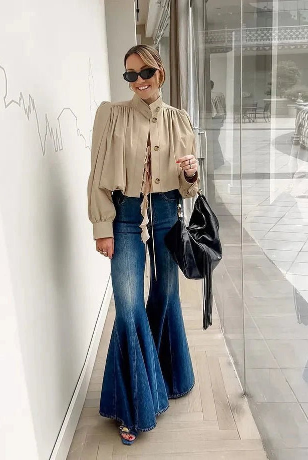 ZEYA - Margot Cropped Pleated Jacket