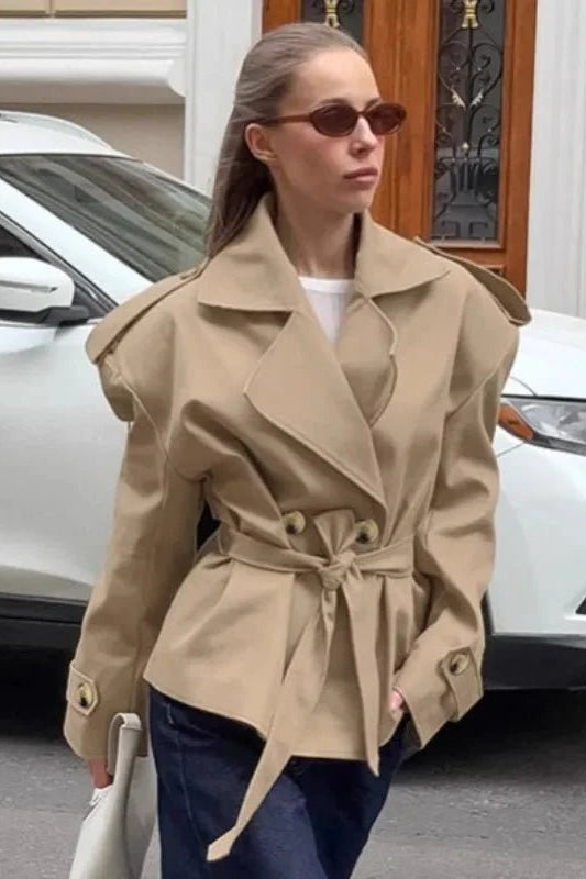 ZEYA - Melody Crop Trench Coat