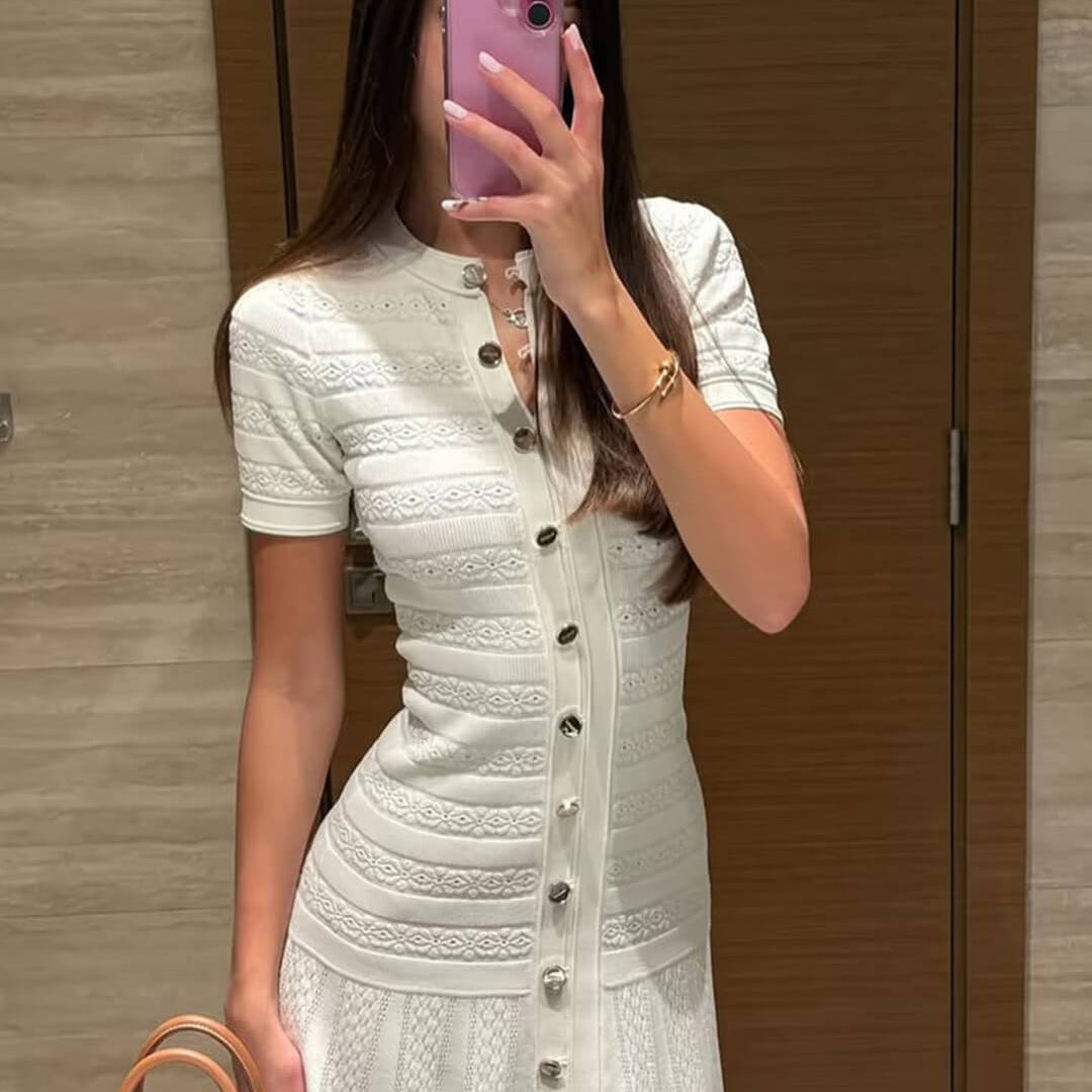 ZEYA - Milena Ribbed Knit Midi Dress