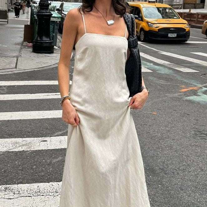 ZEYA - Minerva Loose Linen Maxi Dress