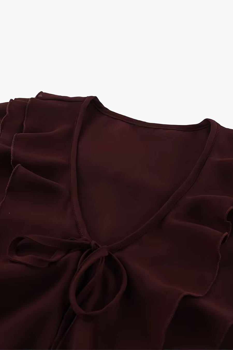 ZEYA - Monica Tie Neck Ruffled Blouse