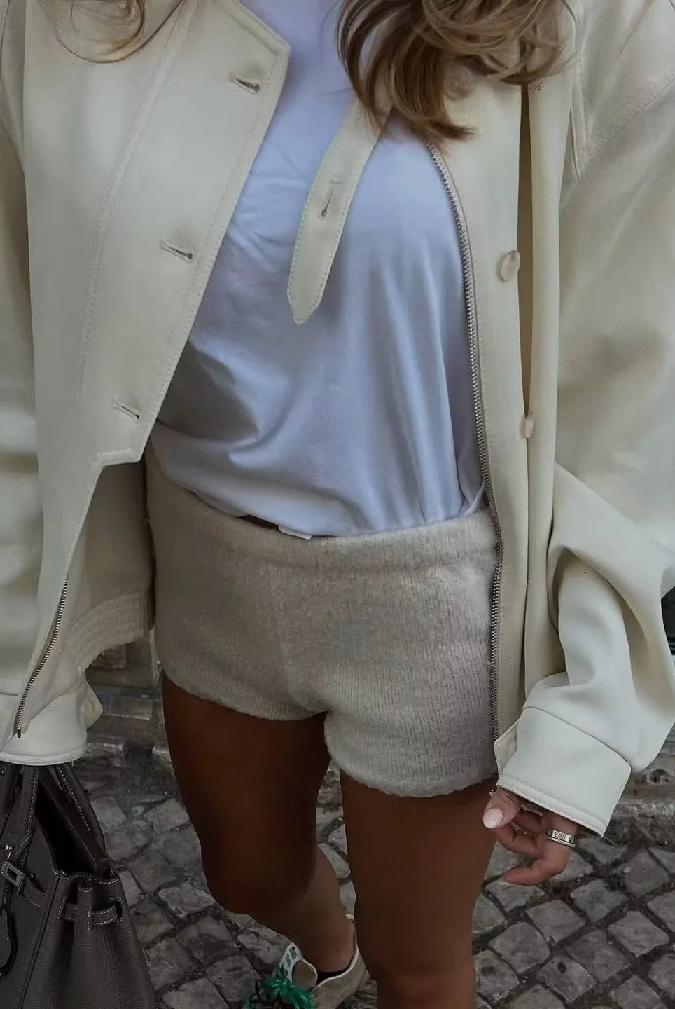 ZEYA - Naomi Stand Collar Jacket with Button Details