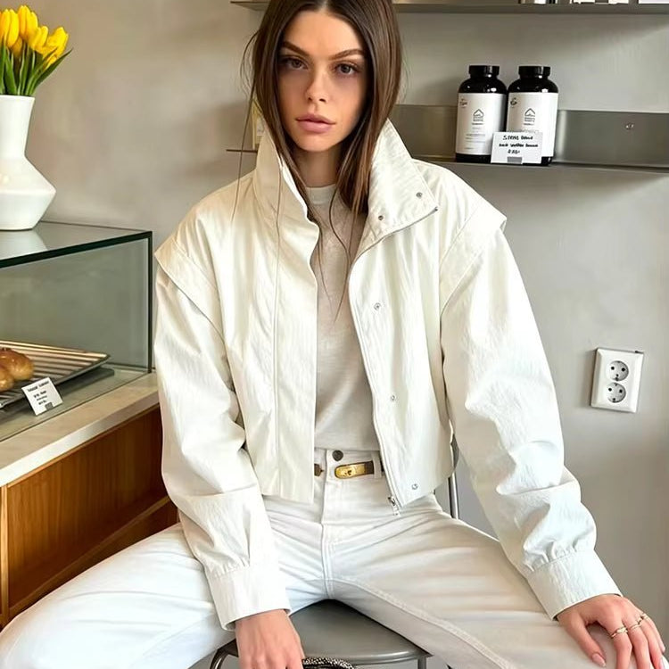 ZEYA - Natalie Cropped Windbreaker Jacket