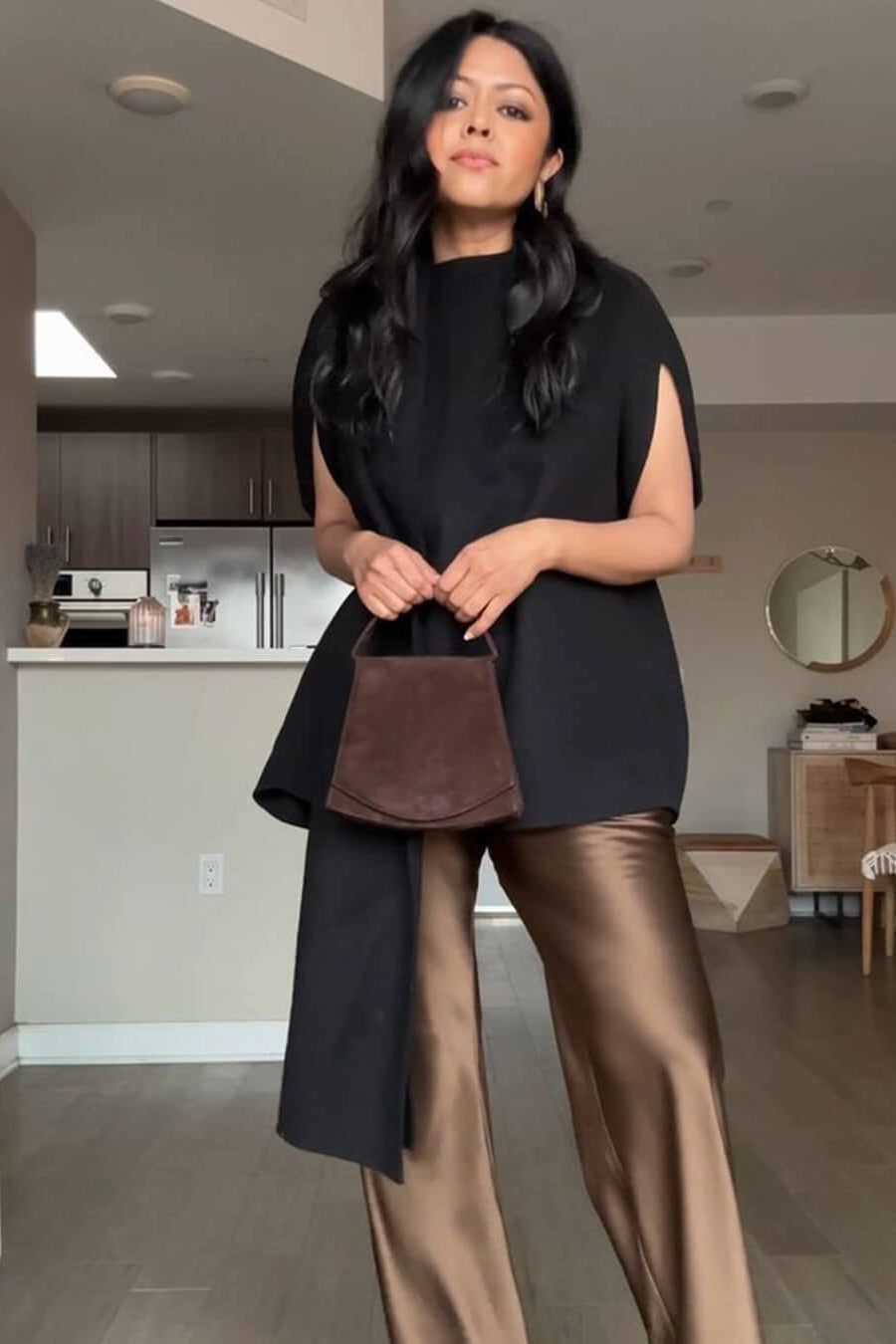 ZEYA - Nenita Wide Leg Satin Trousers