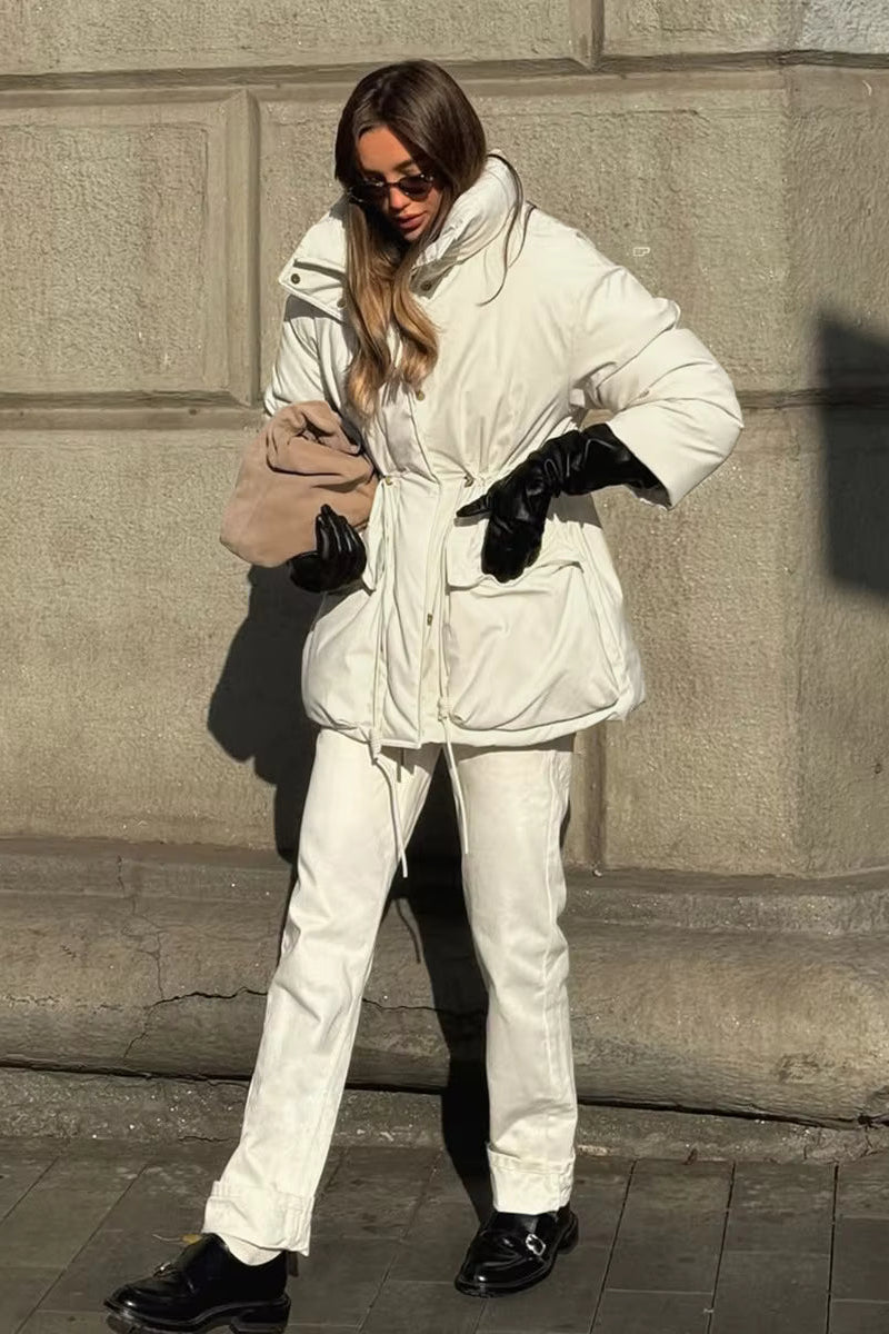 ZEYA - Neri Stand Collar Padded Puffer Coat
