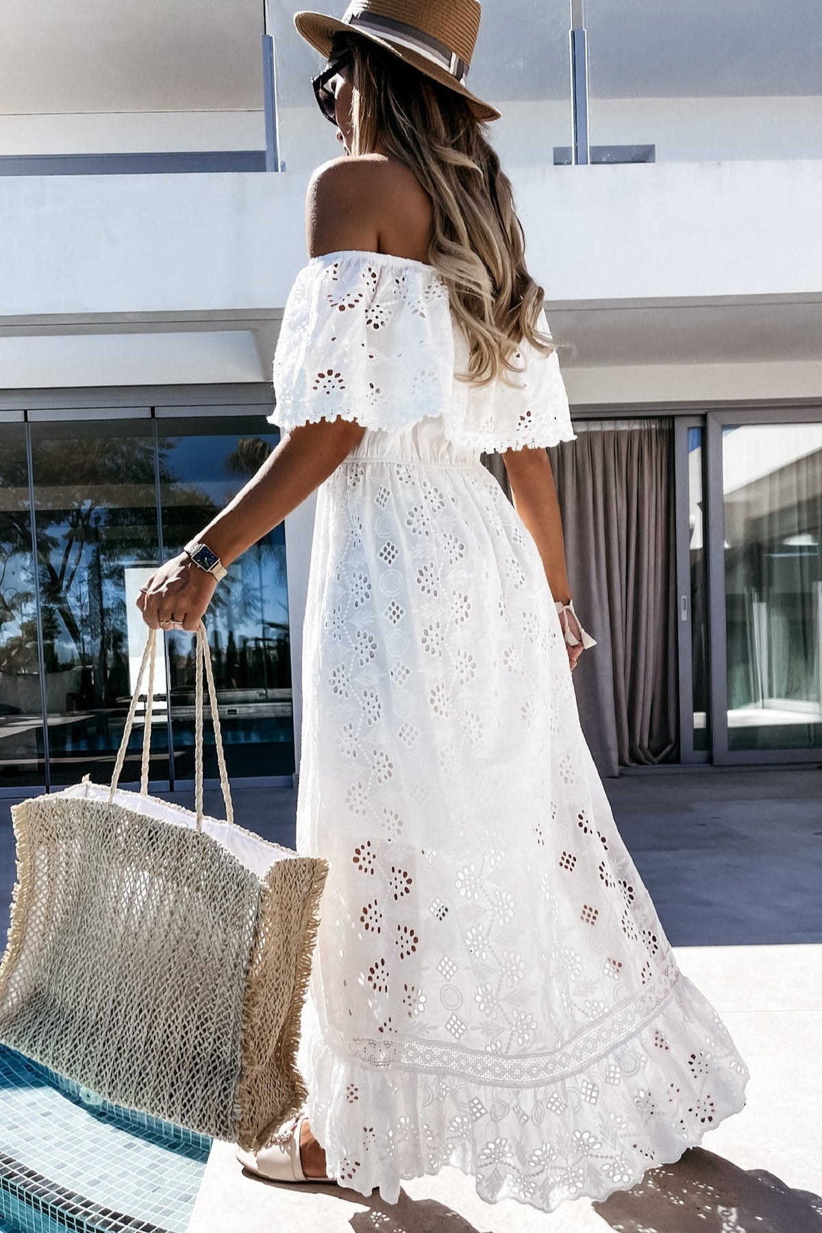 ZEYA - Nicole Boho Off-Shoulder Maxi Dress