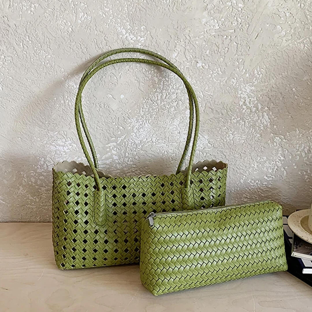 ZEYA - Nicole Woven Straw Tote