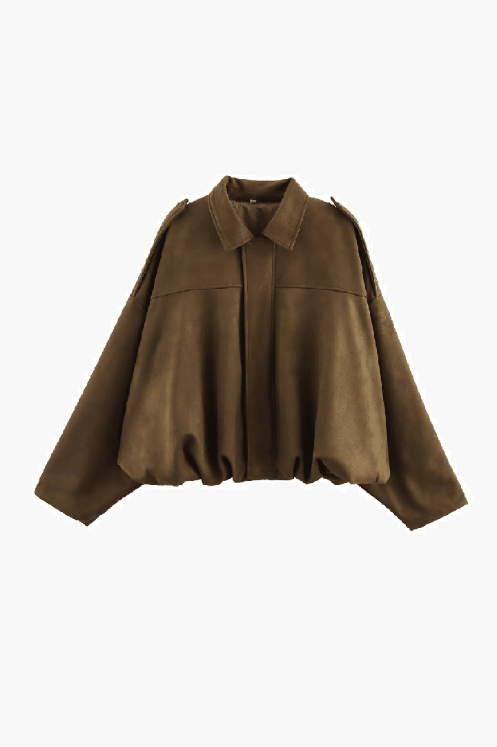 ZEYA - Olivia Vintage Khaki Suede Jacket