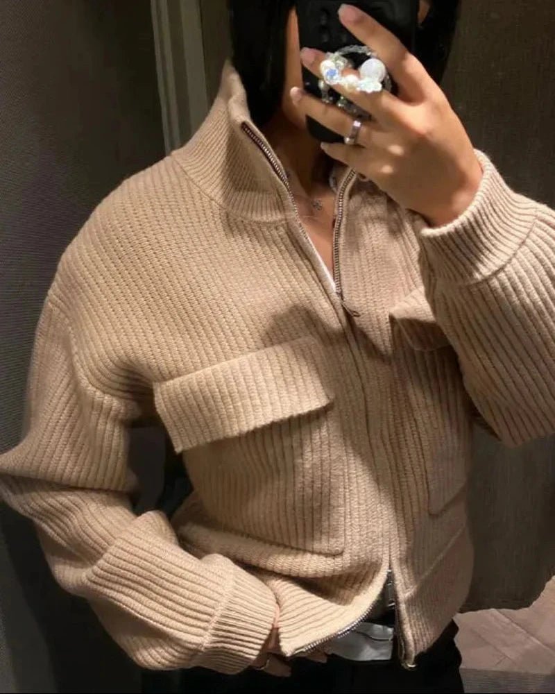 ZEYA - Penelope Ribbed Knit Cardigan