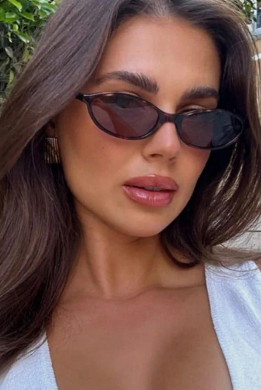 ZEYA - Petra Retro Oval Cat Eye Sunglasses