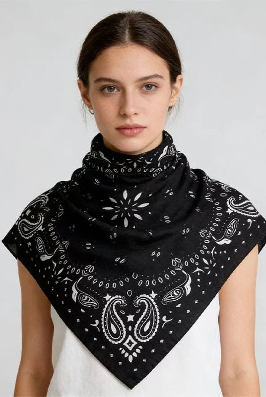 ZEYA - Portia Paisley Square Scarf