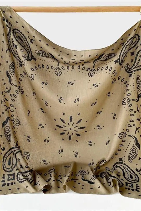 ZEYA - Portia Paisley Square Scarf