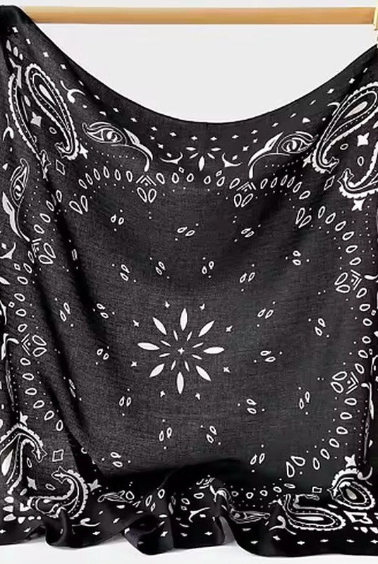 ZEYA - Reese Paisley Knitted Bandana Scarf