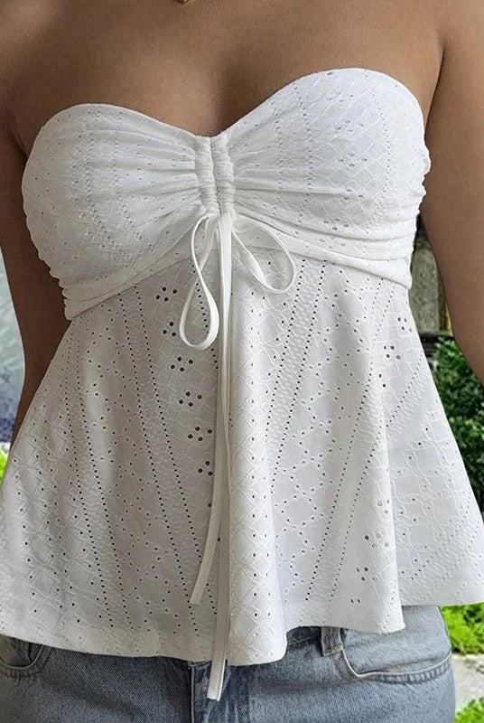 ZEYA - Rosalie Eyelet Bandeau Top