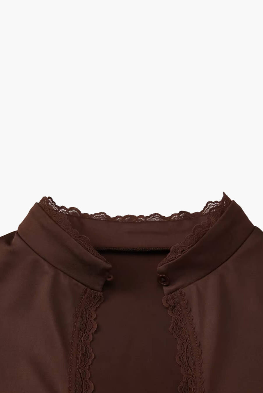 ZEYA - Rose High Neck Keyhole Blouse