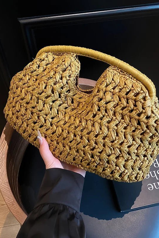 ZEYA - Sabrina Woven Rattan Tote