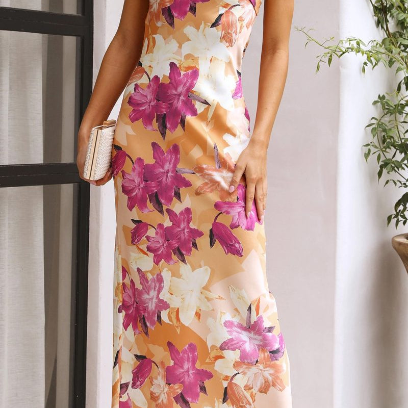 ZEYA - Salma Floral Strapless Maxi Dress
