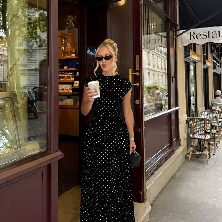 ZEYA - Sienna Flare Maxi Dress with Cap Sleeves