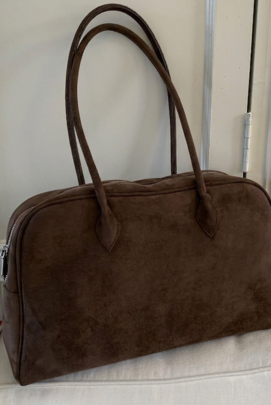 ZEYA - Sofia Vintage Faux Leather Laptop Tote
