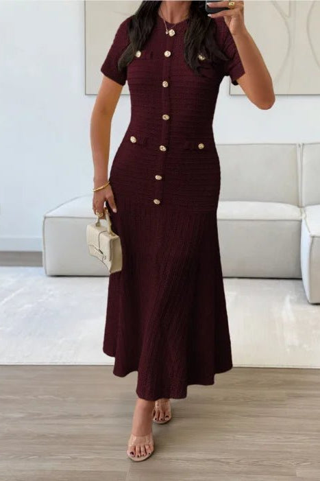 ZEYA - Sylvia Bodycon Flared Midi Dress