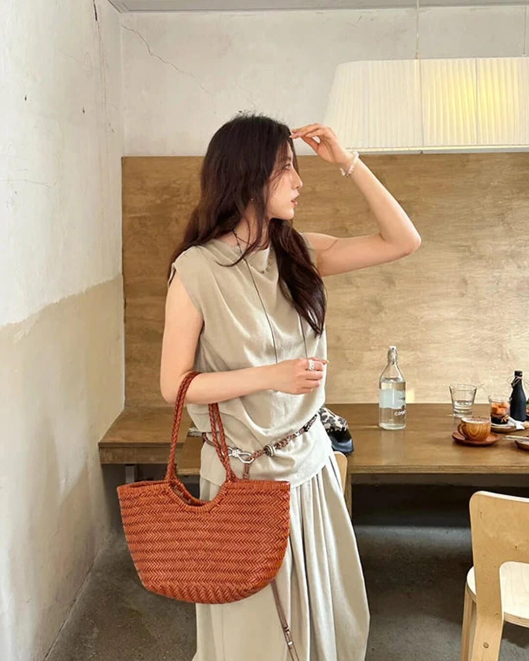 ZEYA - Tatum Handwoven Leather Tote Bag