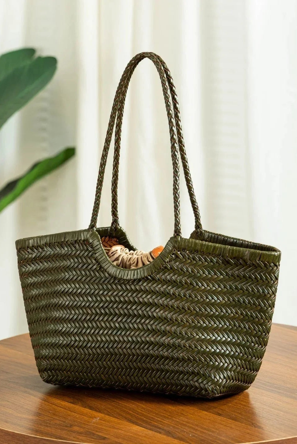 ZEYA - Tatum Handwoven Leather Tote Bag