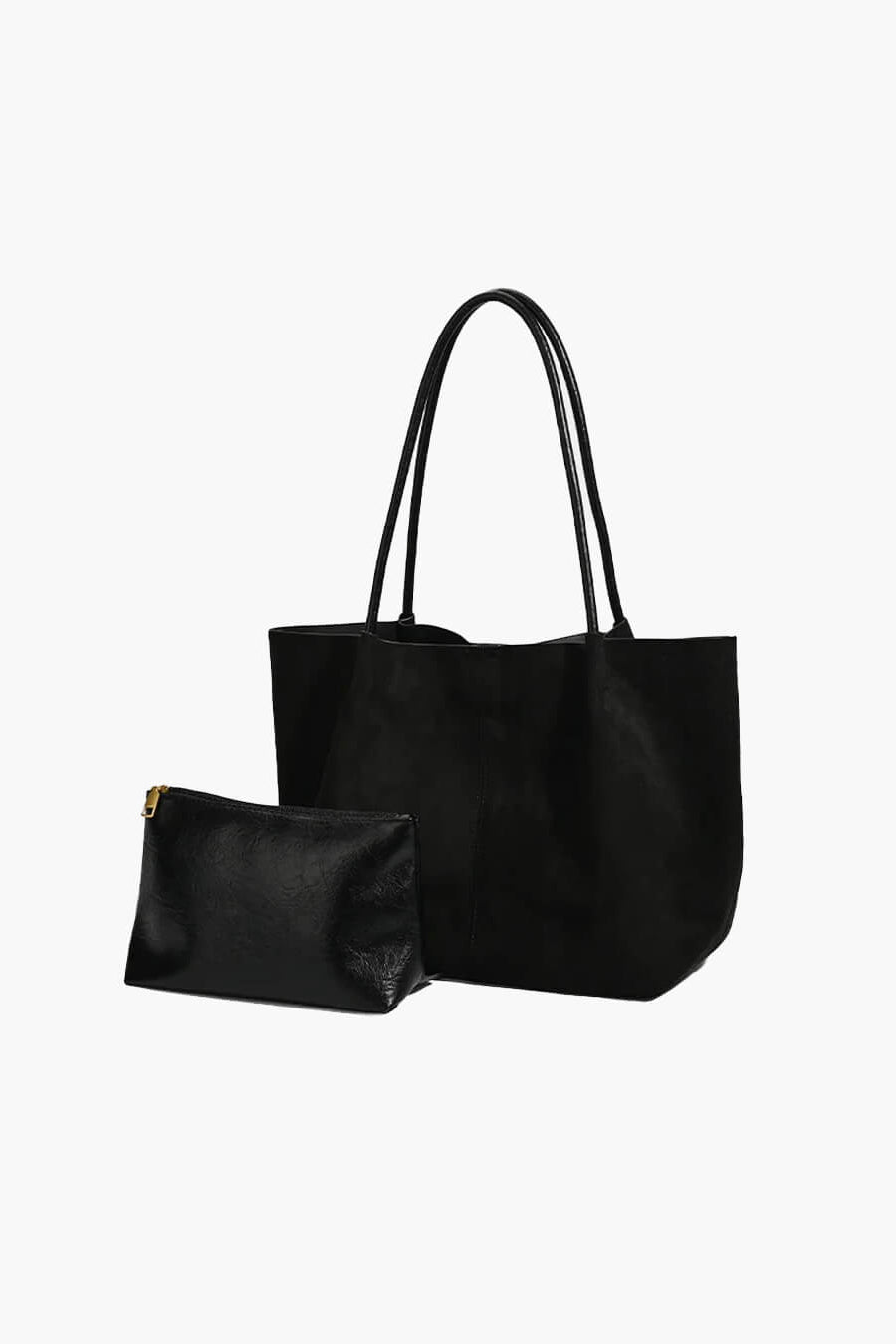 ZEYA - Tessa Suede Tote Bag with Pouch