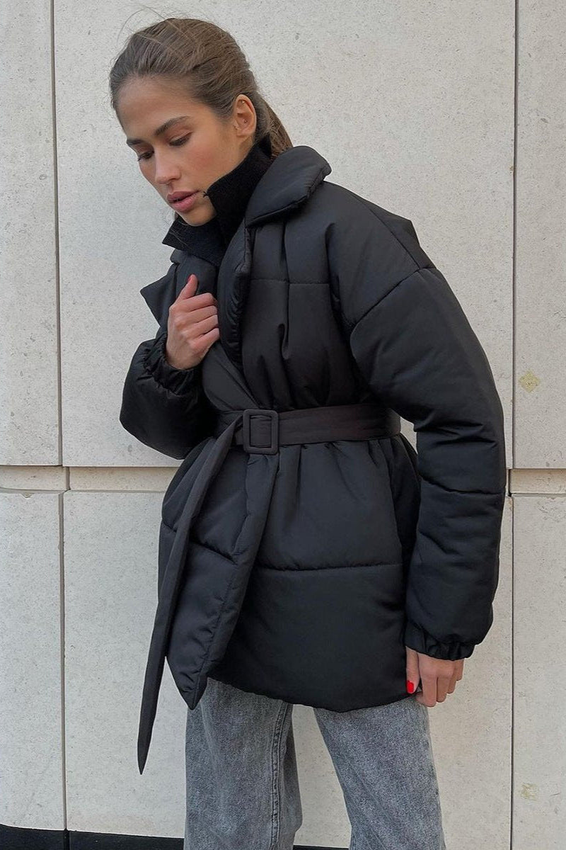 ZEYA - Thalia Belted Puffer Jacket